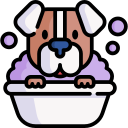 Dibujo de bañera con burbujas